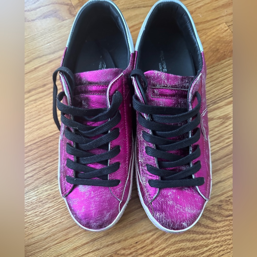 Philippe Model Paris Women’s Hot Pink Sneakers Size 8